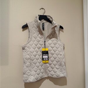 NWT Kirkland Signature Cream Quilted Vest